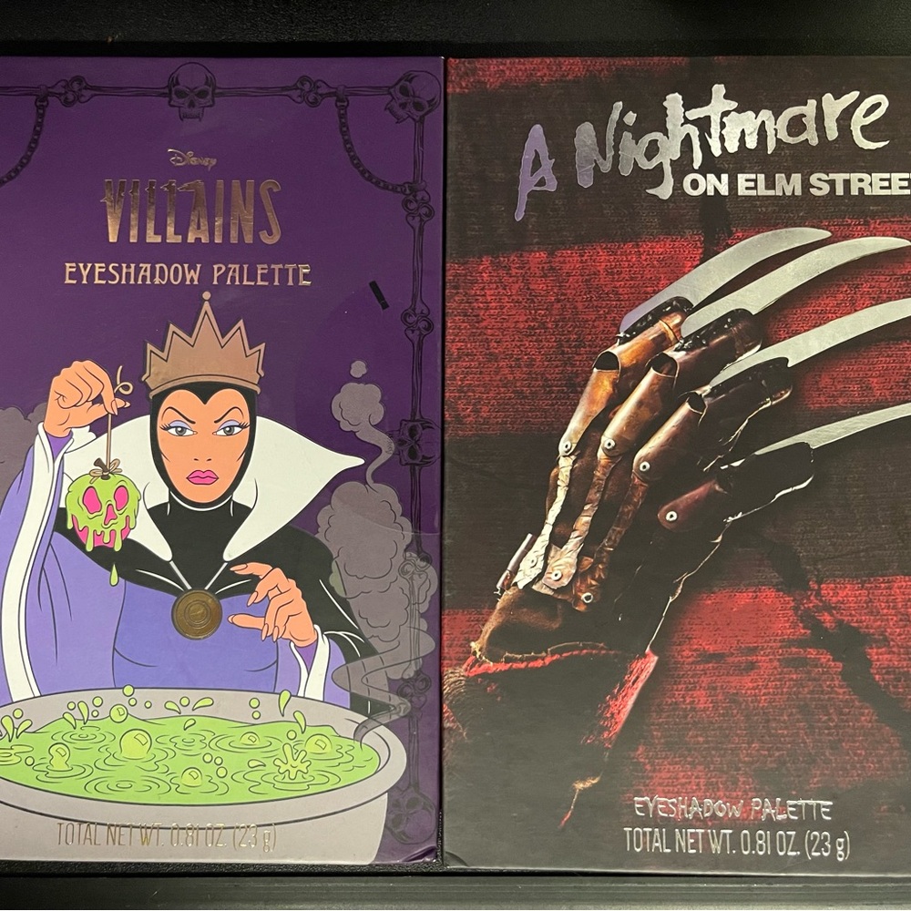 Disney Villains & Nightmare on Elm Street Palette Set